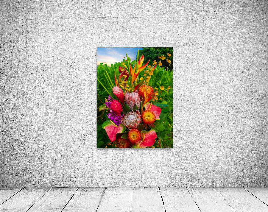 Tropical flowers Wall Preview