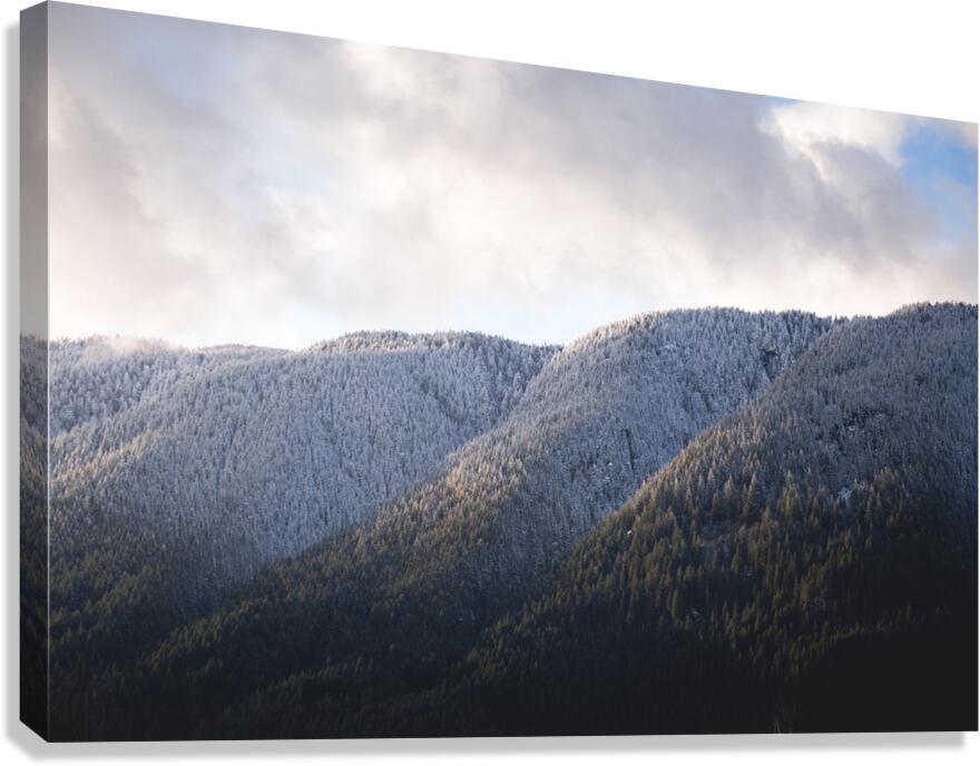 Burke Mountain Sunset  Canvas Print