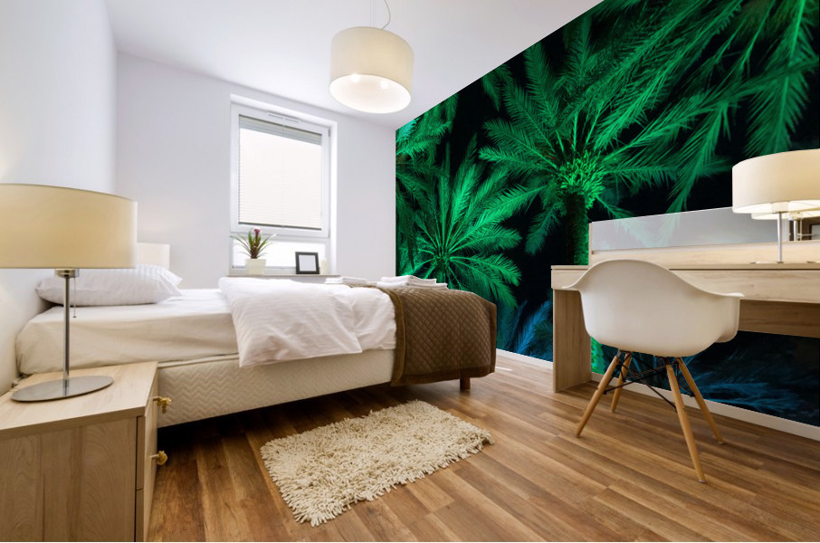 Electric Palm - Gradient Mural print