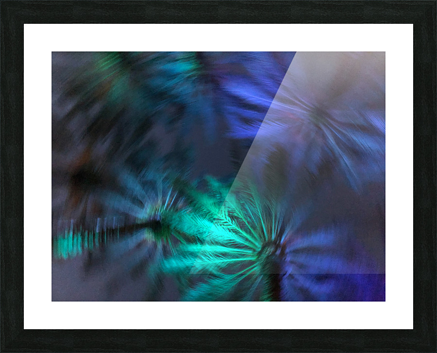 Electric Palm - Ocean Spin Picture Frame print