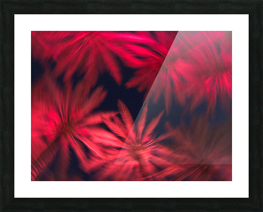Electric Palm - Red Spin Picture Frame print