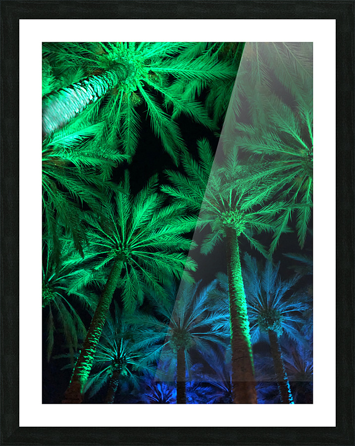 Electric Palm - Gradient Picture Frame print