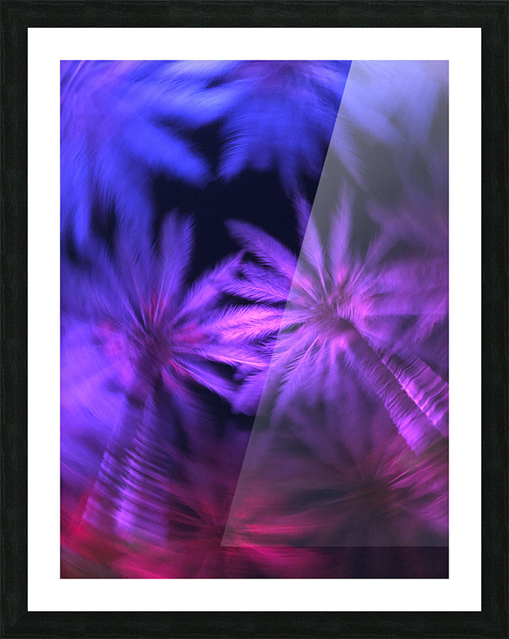 Electric Palm - Violet Spin Picture Frame print