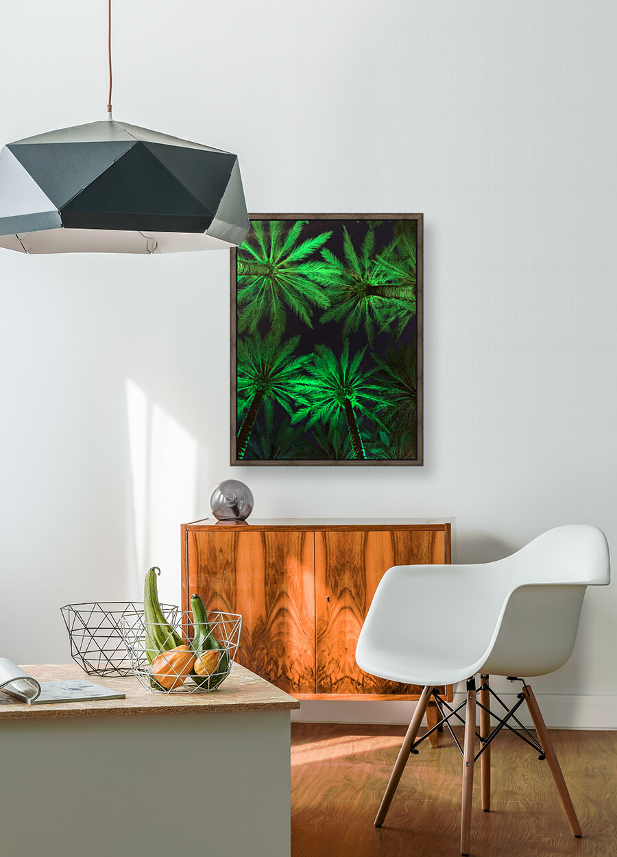 Electric Palm - Green Reproduction