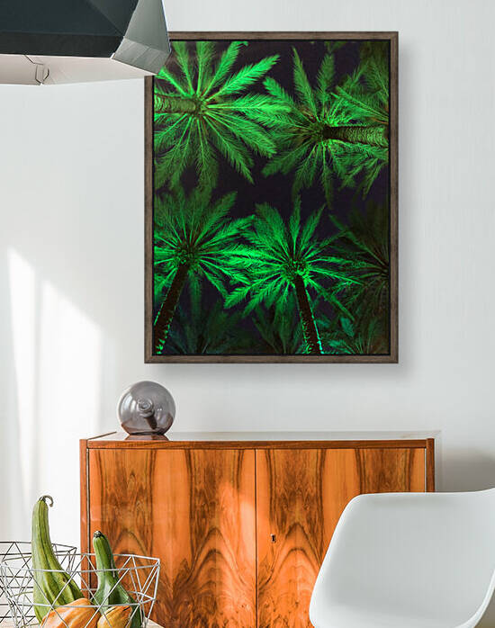 Electric Palm - Green Reproduction