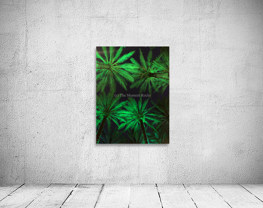 Electric Palm - Green Wall Preview