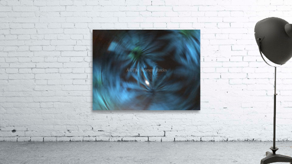 Electric Palm - Aqua Spin Wall Preview