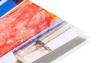 Le mur rouge HD Metal print