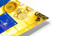 Jaune mur HD Metal print