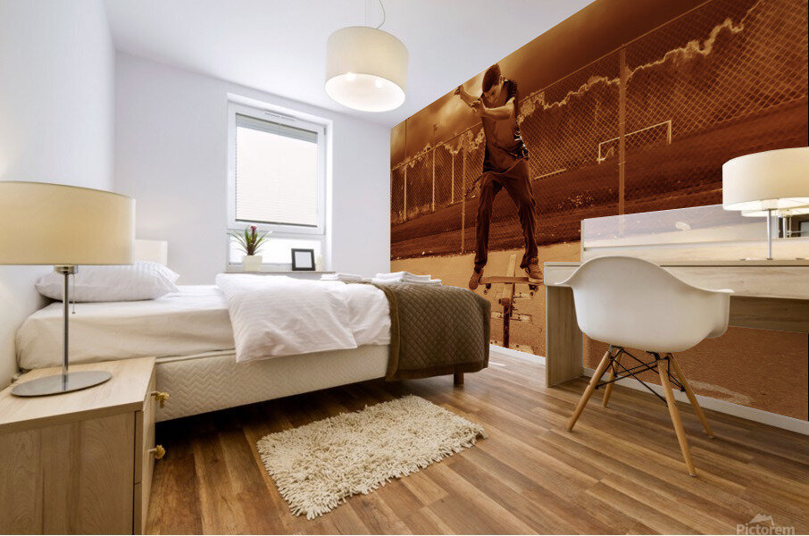Skateboarder Mural print