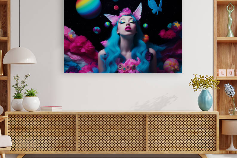 Psychedelic Girl in a Psychedelic World by Rose Thorne