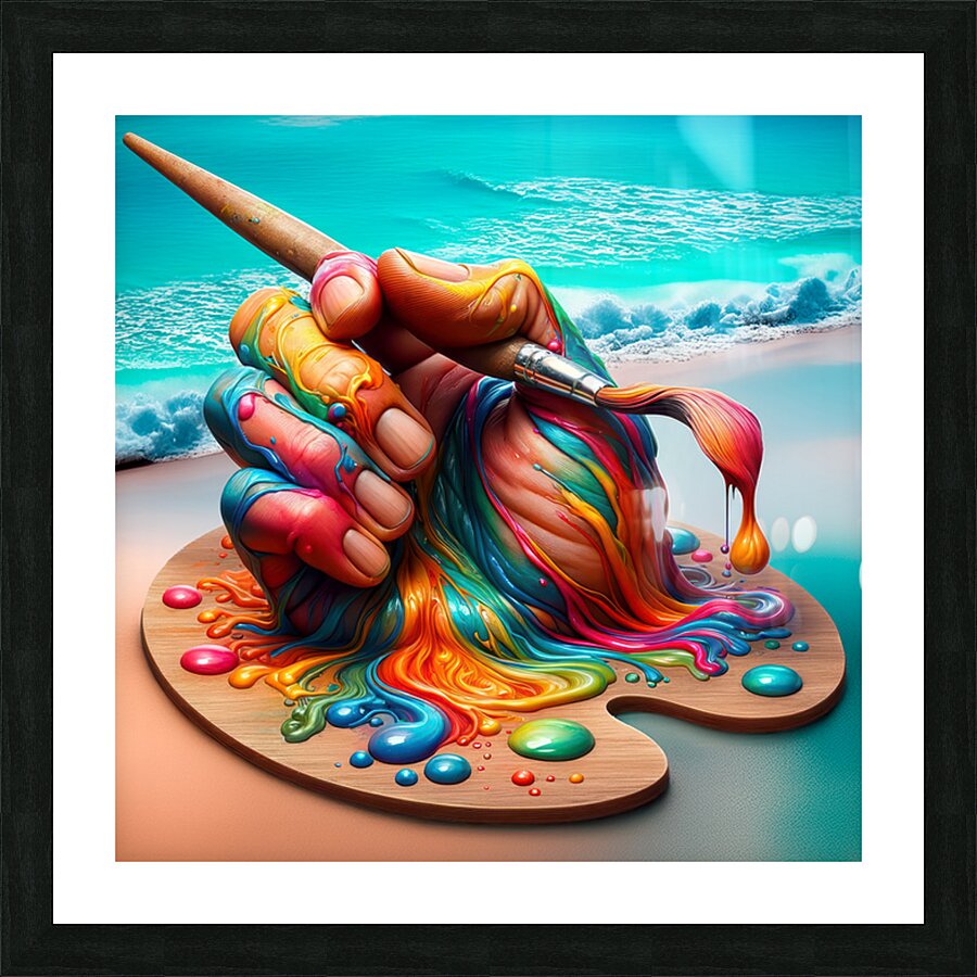 ColorHand 4 Picture Frame print