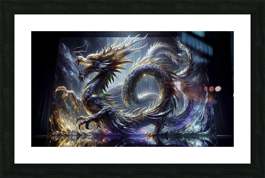  Diamond Dragon  Picture Frame print
