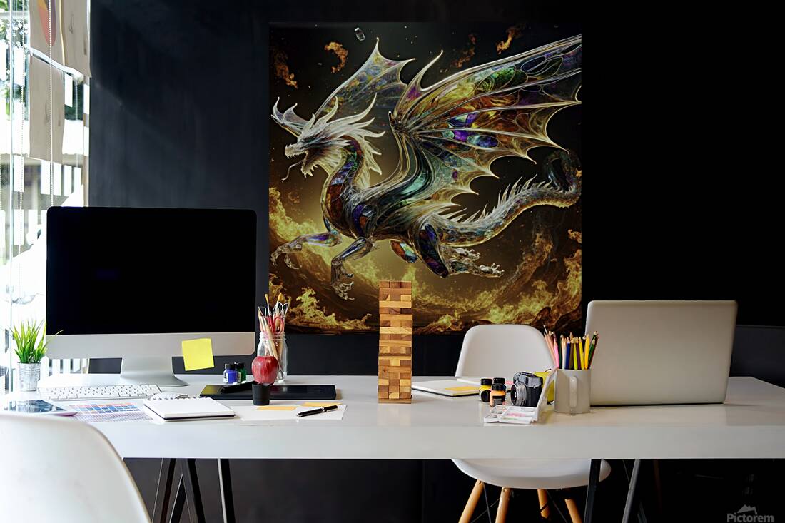 GLASS DRAGON FLAMES Reproduction