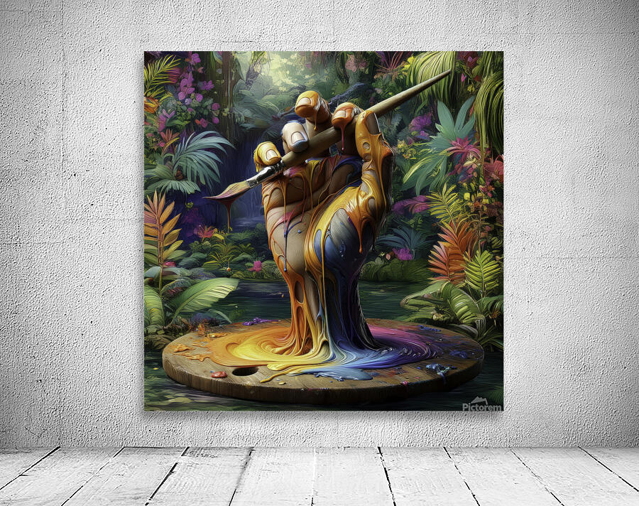 Hand Art Jungle Wall Preview