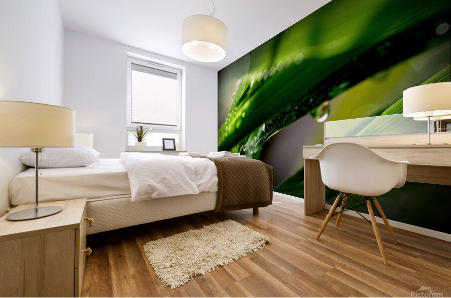 green Mural print