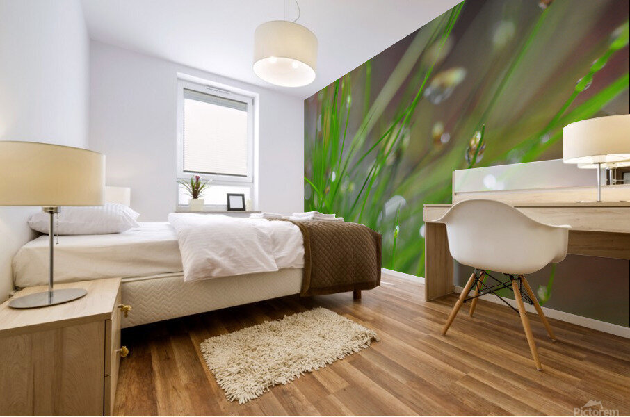 green Mural print