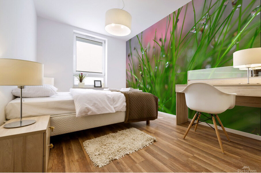 green Mural print