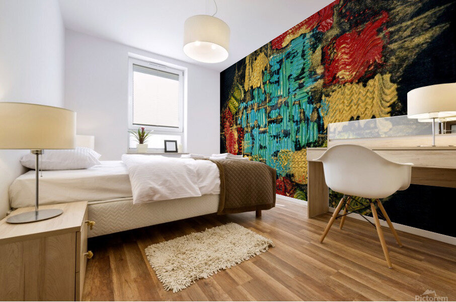 le poisson rouge Mural print