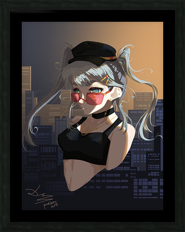 Salian   in the city  Picture Frame print