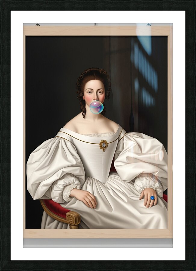 Dreamy  Woman Picture Frame print