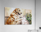 The painting radiates a palpable warmth evoking emotions of desire longing and an unspoken ache for what lies just out of reach. Acrylic Print