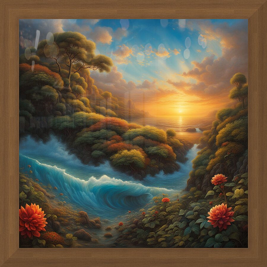 Paradise Retreat Picture Frame print