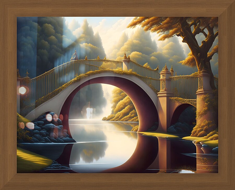 Dynasty Bridge  Picture Frame print