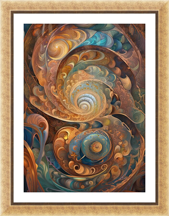 Spiral Delight Picture Frame print