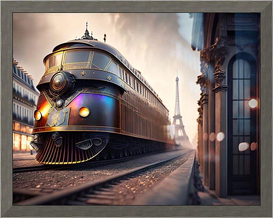 Train 195  Picture Frame print