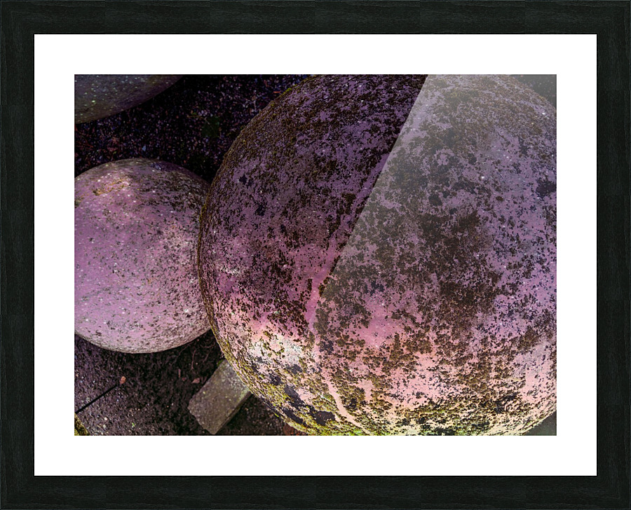 Purple Stone Picture Frame print