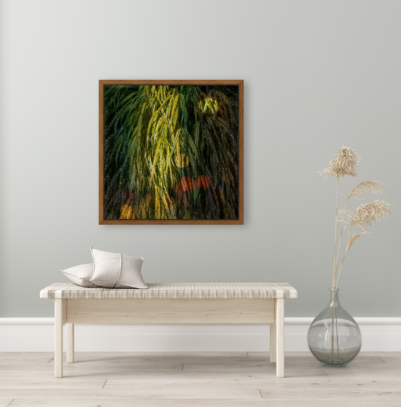 Flowing Grasses with Rain Reproduction
