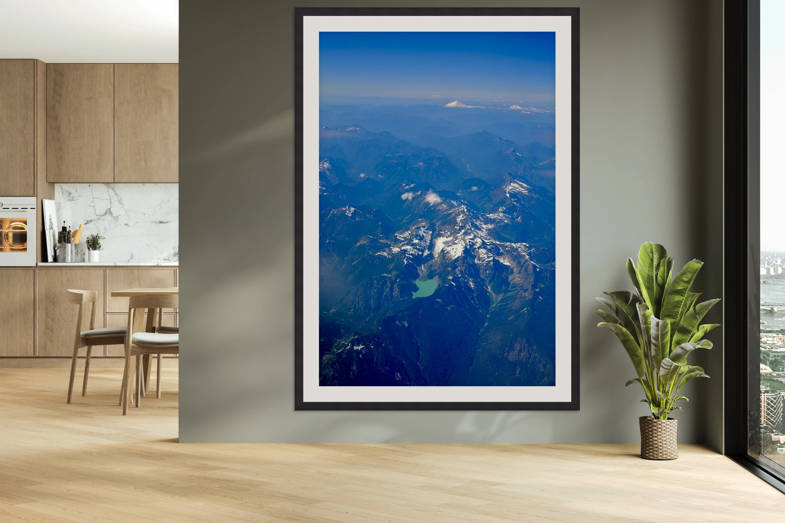 Cascades with Glacial Lake