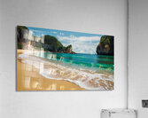 Default A paradise beach of golden sand where cel Acrylic Print