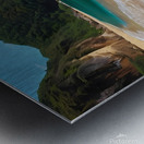 Default A paradise beach of golden sand where cel Metal print