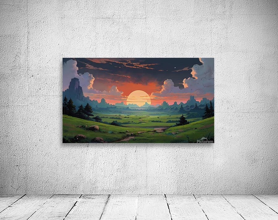 Default Original anime Japanese landscape Studio Wall Preview