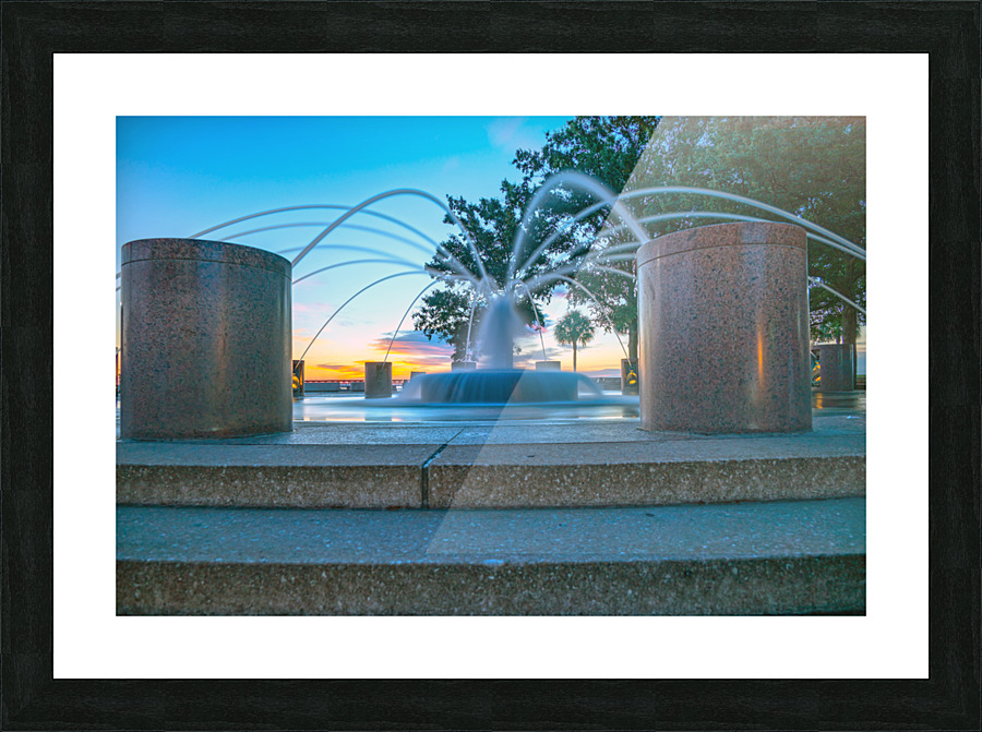 Splash Fountain Picture Frame print