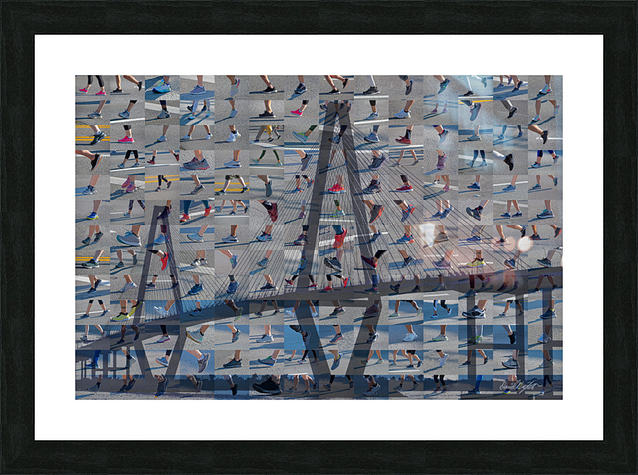 Bridge Walk Picture Frame print