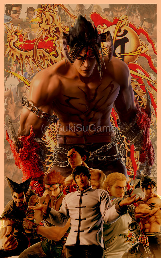 Devil Jin デビル仁 Jin Kazama by SukiSuGamer Wall Art