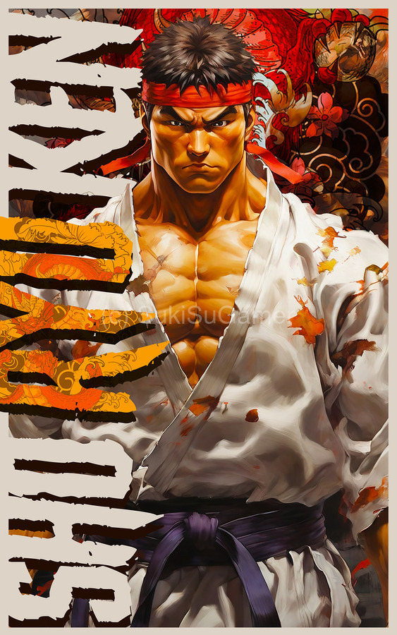 Shoryuken-Ryu from Street Fighter by SukiSuGamer Wall Art