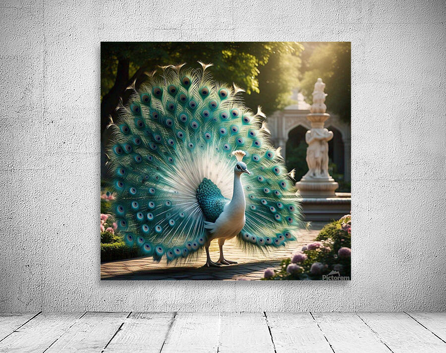 Peacock Splendor: A Burst of Vibrant Colors Wall Preview