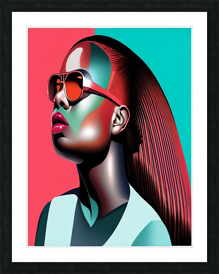 Pop art wave Picture Frame print