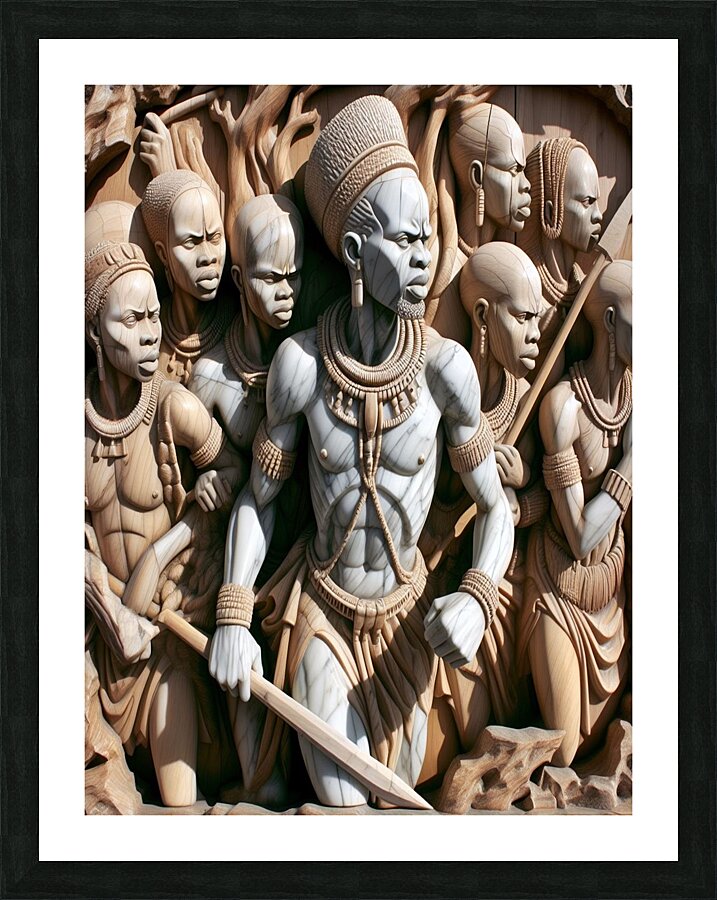Marble army Picture Frame print