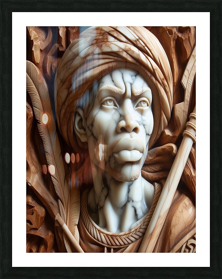 Marble warriors Picture Frame print