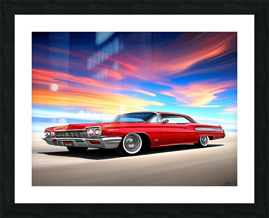 Classic Cars Picture Frame print