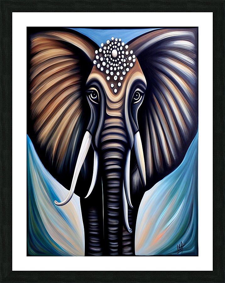 Abstract Elephant Picture Frame print