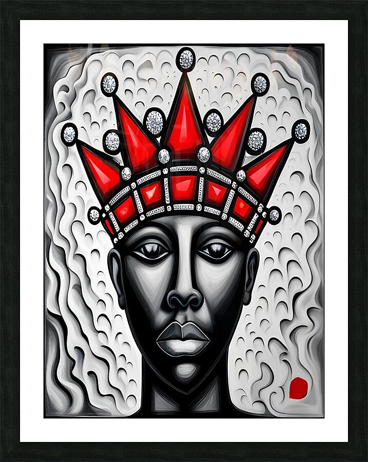 Ruby Red Crown Picture Frame print