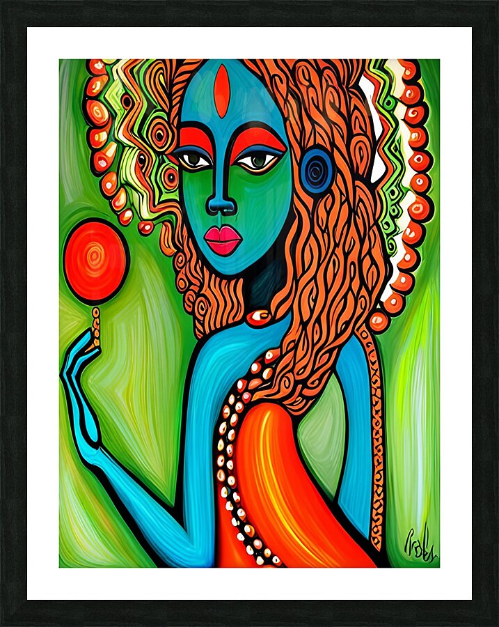 The Abstract Hippie Picture Frame print
