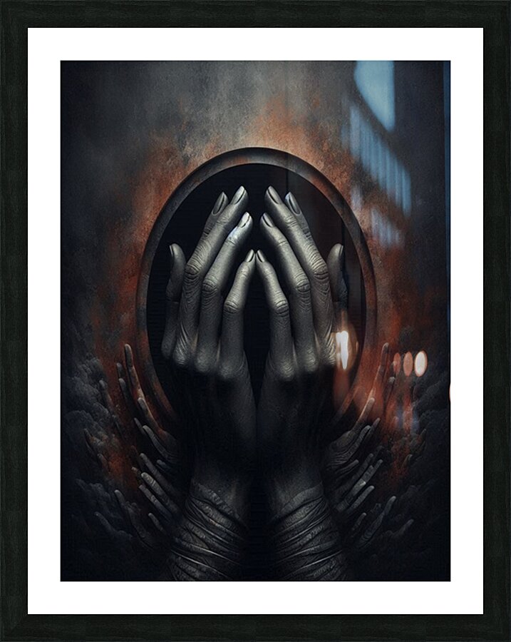 Faceless  Picture Frame print