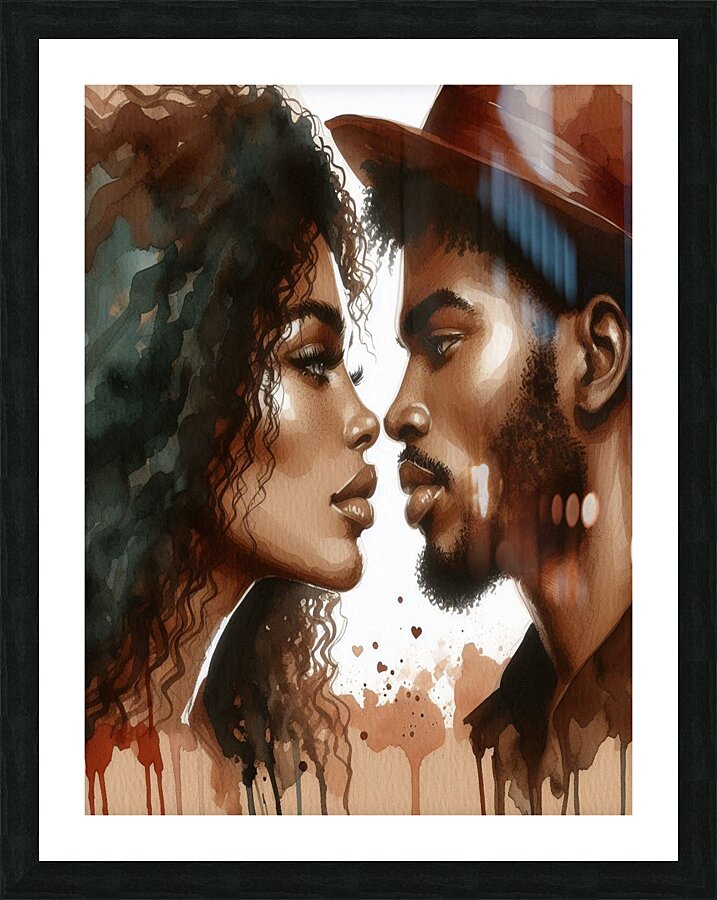 In Your Eyes Water Colors Picture Frame print